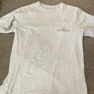 Womens small lauran james t shirt baby blue